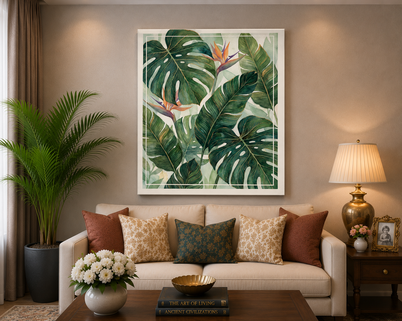 Tropical Harmony Botanical Canvas Wall Art