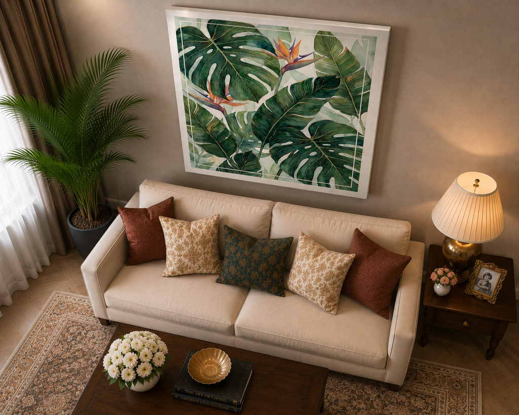 Tropical Harmony Botanical Canvas Wall Art