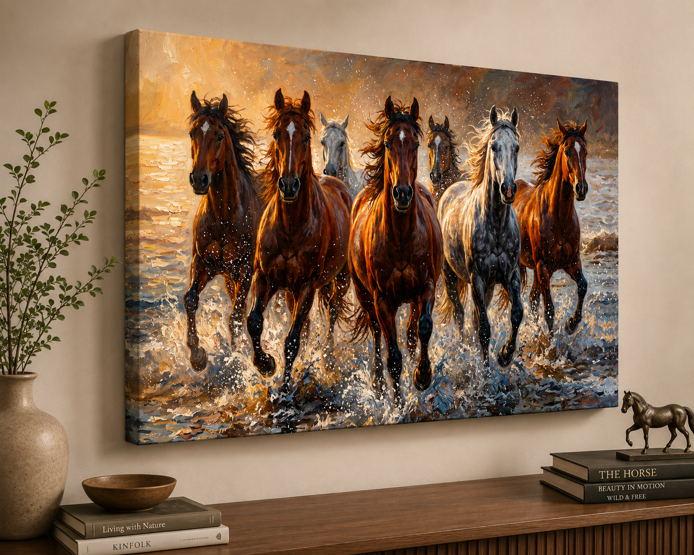 Galloping Majesty – Wild Horses Canvas Wall Art
