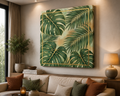Golden Tropics – Botanical Monstera Canvas Wall Art