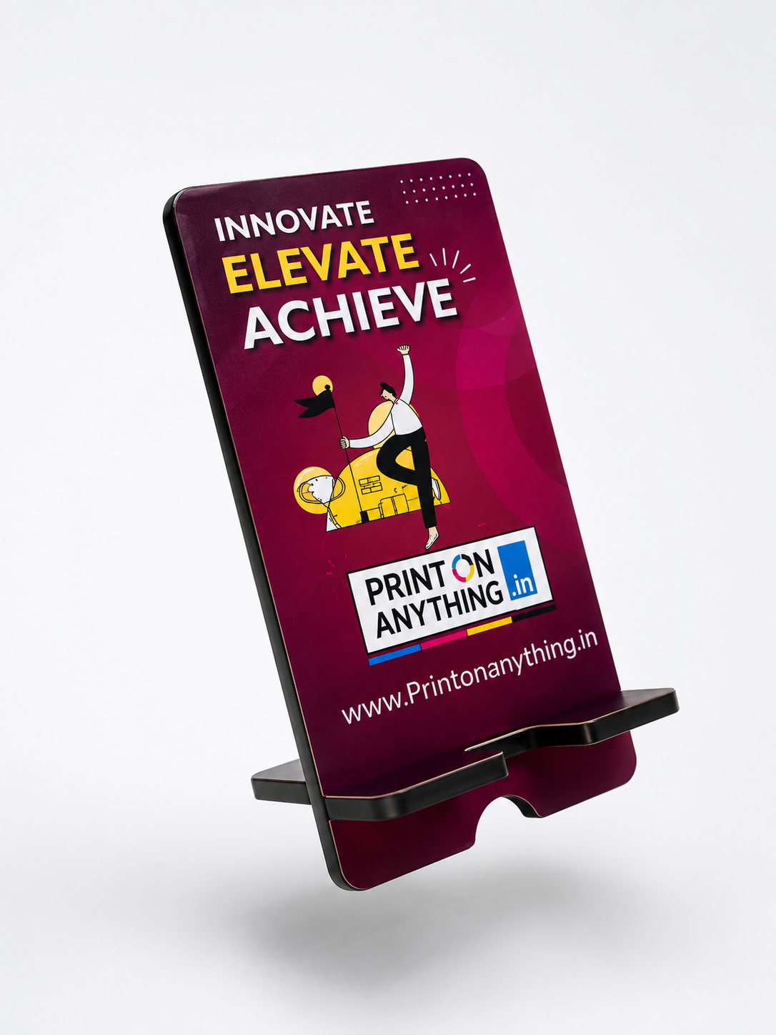 Custom Sublimation Phone Stand - Set of 10 Printed Display Stand with Vibrant Logo Print