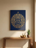 Golden Mandala Stretched Canvas Wall Art