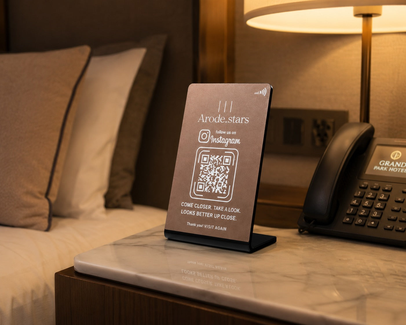 Custom QR Code Stand - Acrylic Table Stand