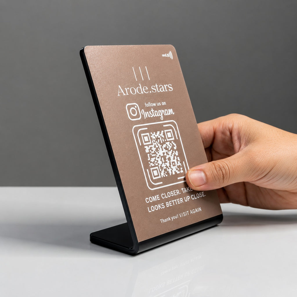 Custom QR Code Stand - Acrylic Table Stand