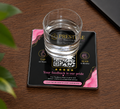 Custom Acrylic QR Code Coaster Set of 5pcs - 4x4 Inch Transparent Reverse UV Print - Tap & Scan