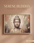 Buddha Serenity Gold - Premium Canvas Wall Art | Luxury Meditation Decor | MyPrintCraft